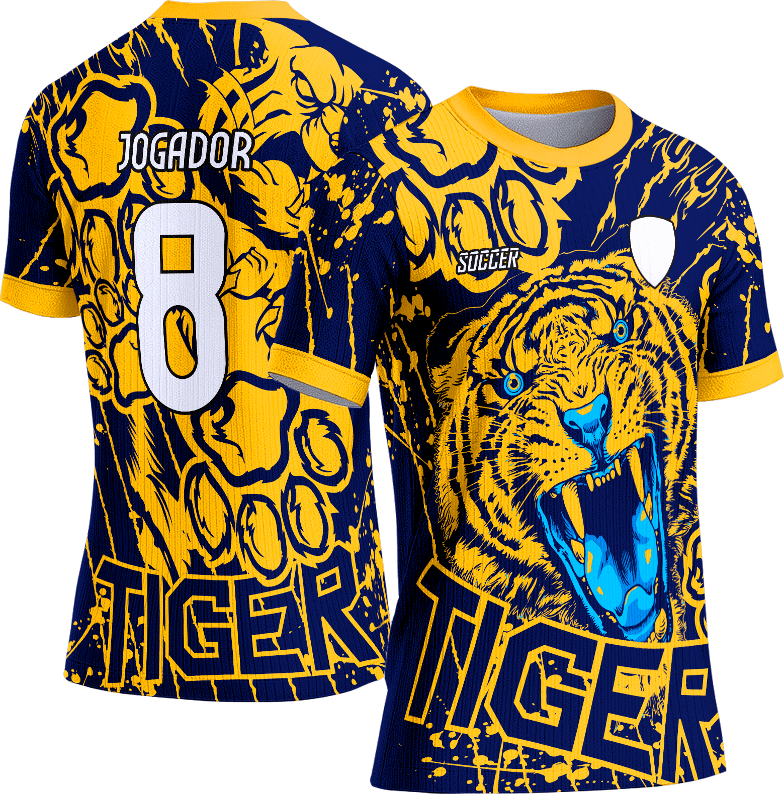 Arte Vetor Camisa Interclasse 158 Tigre