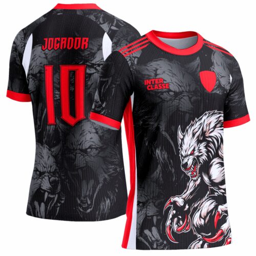 Arte Vetor Camisa Interclasse 0981 Lobisomem