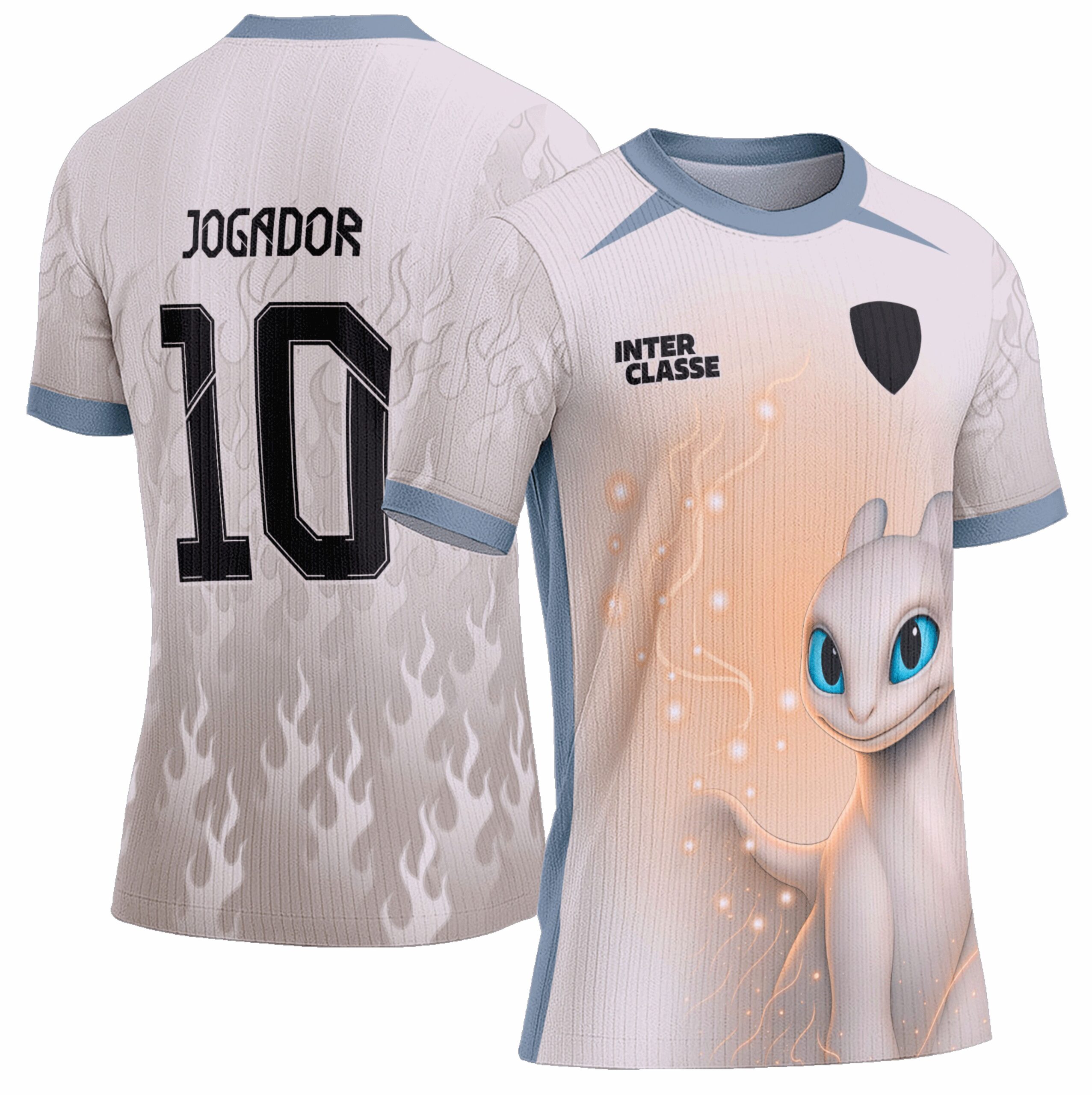 Arte Vetor Camisa Interclasse 0995 Dragão Fúria da Luz