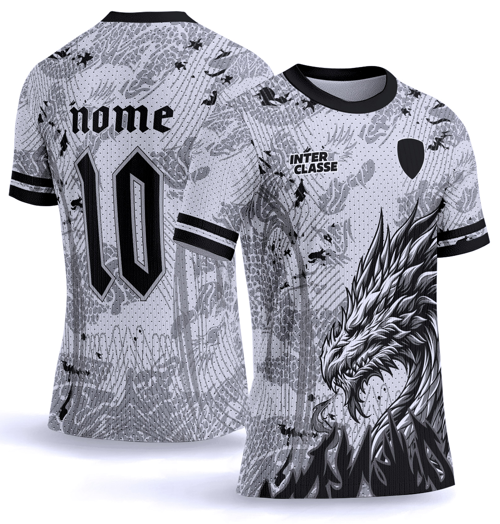 Arte Vetor Camisa Interclasse dragão1089