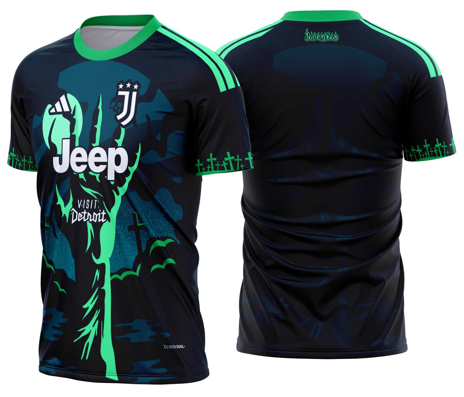Arte Vetor Camisa Juventus Halloween Concept 2026